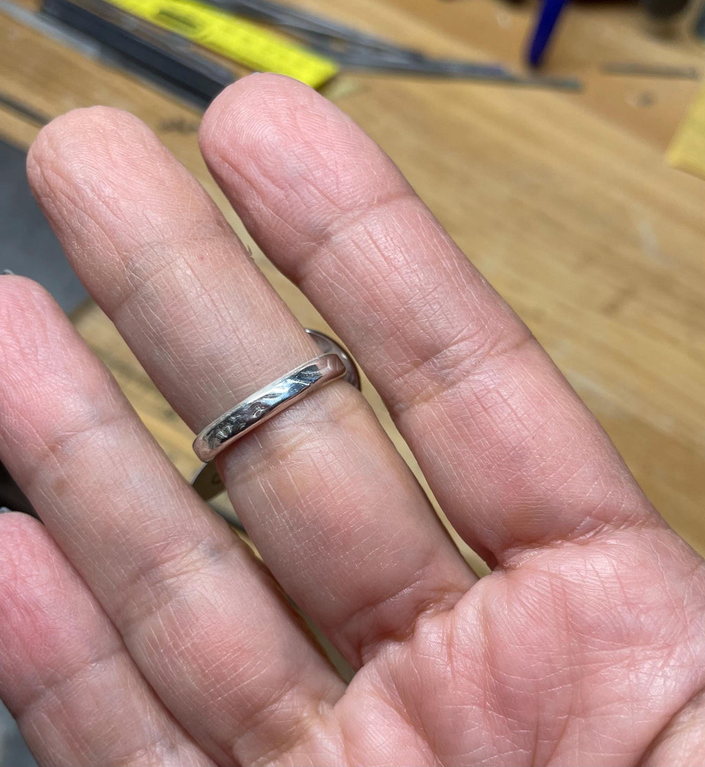 White Freshwater Pearl Ring in Sterling, June Birthstone, US Size 8