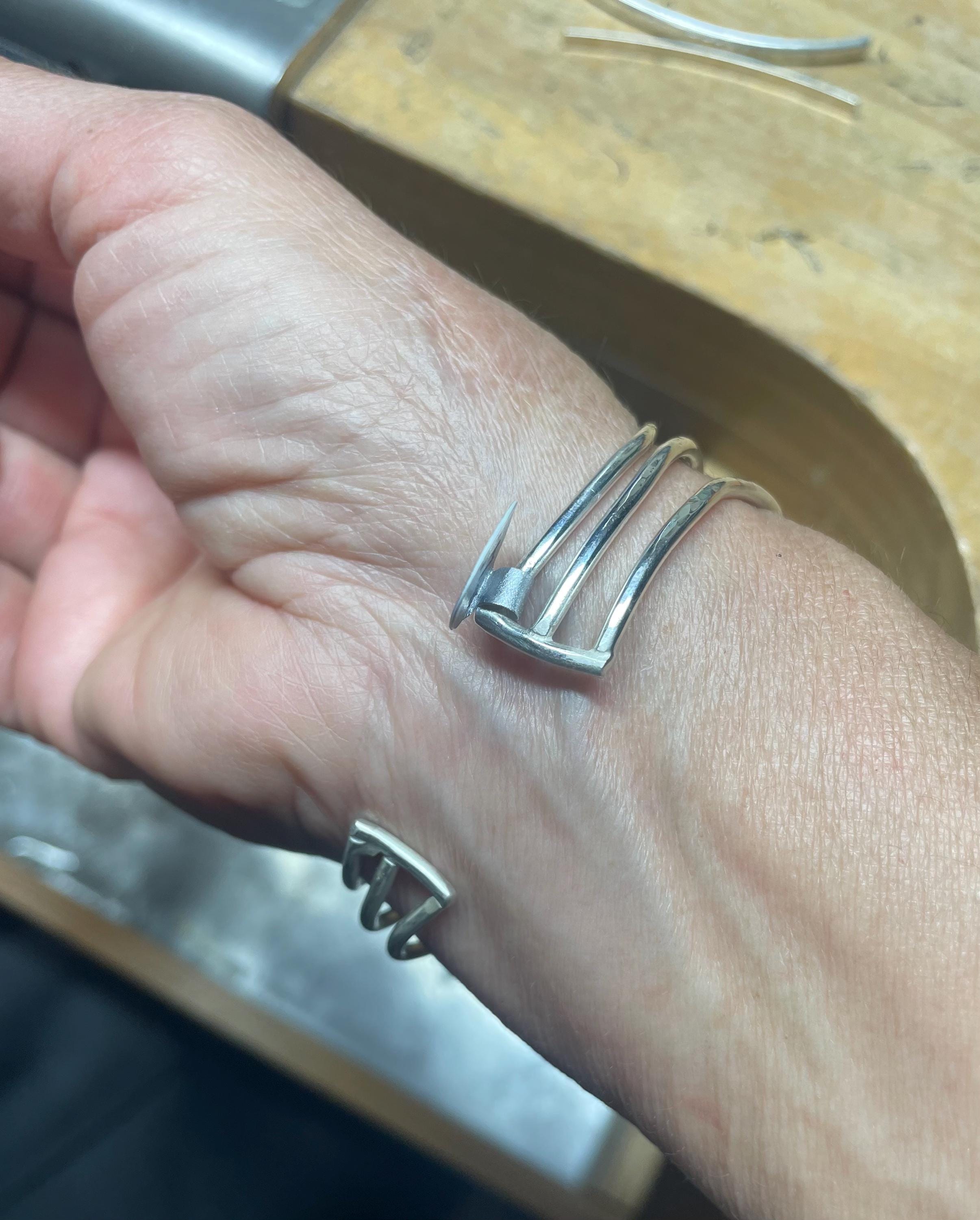Boulder Opal Cuff Bracelet: Sterling Silver, Emerald, Amethyst